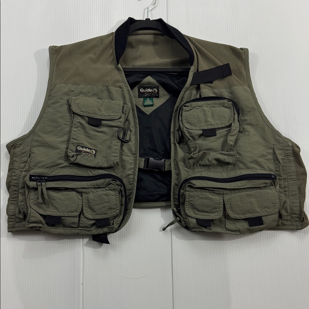 521. Guide‎ Series Olive Green Utility Vest (XL)